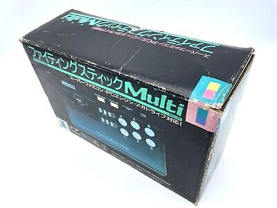 Hori Fighting Stick Multi H3J-07 Super Famicom PC Engine Megadrive Boxed  Tested