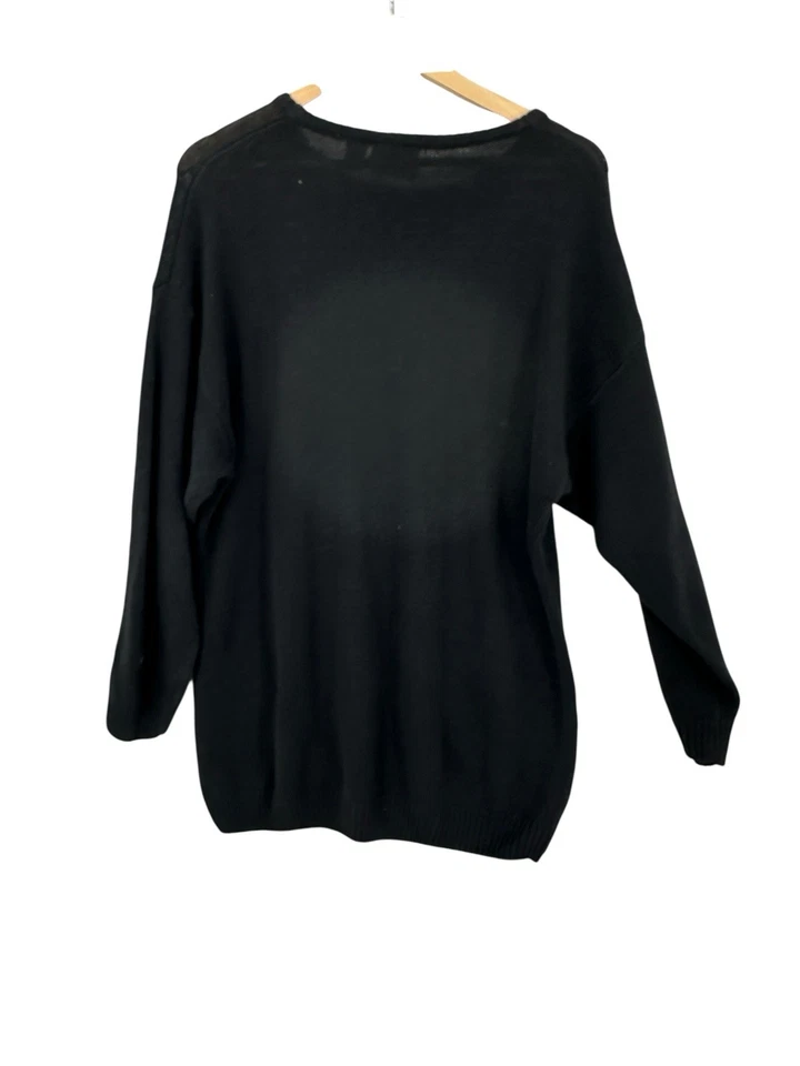 Винтажный женский свитер Alley Cat с бисером большой ретро зрелый Heritage вязаный 80-е 90-е - Изображение 2 из 4