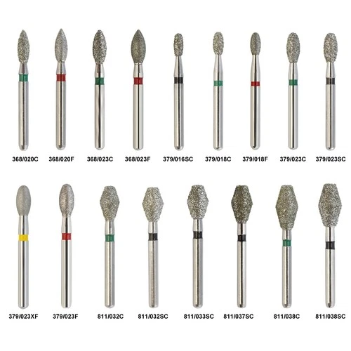 FG Diamond Burs Football Barrel Diamonds 368 379 811 Occlusal Lingual High Speed