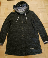 Cecil Strickfleecejacke lang anthrazit meliert S