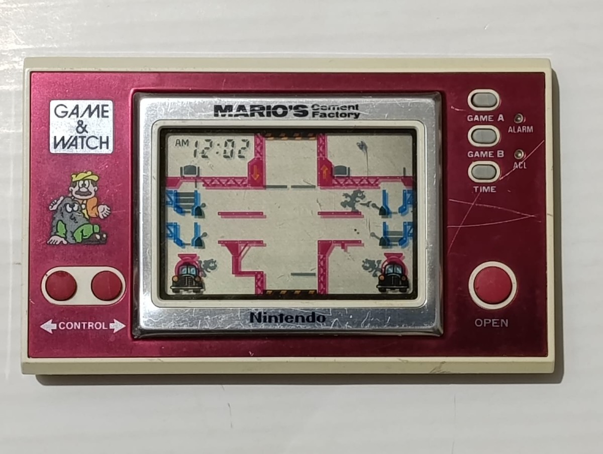 激レア ゲームウォッチ マリオ セメントファクトリー mario cement Cement Factory Mario's Nintendo Game & Watch RARE 1983 for