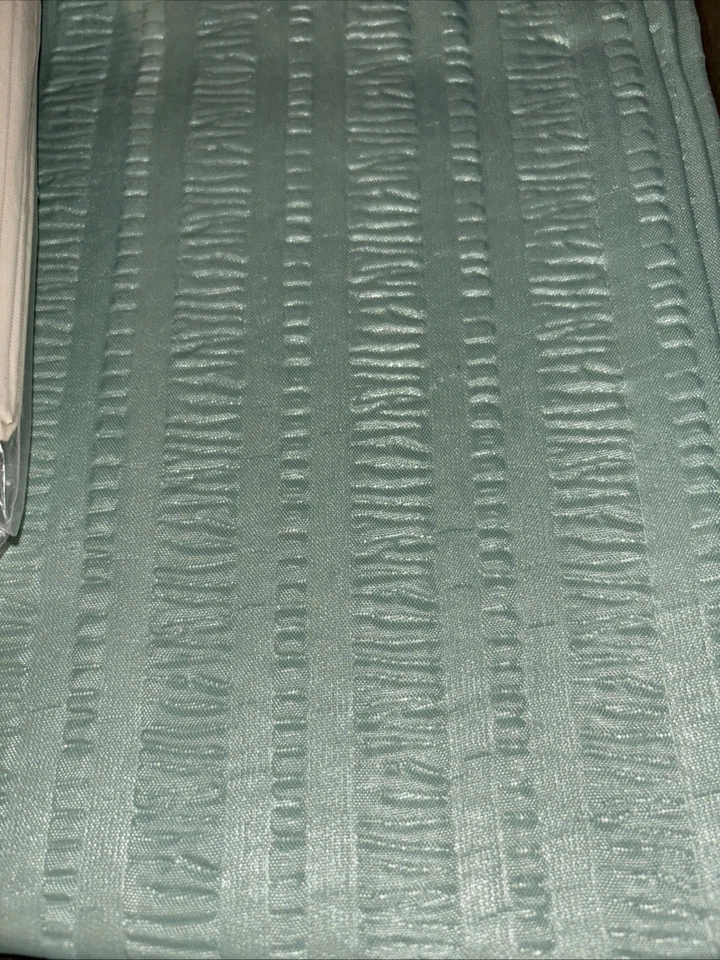 NOVO Na Caixa Original Vintage Ames Cortina de Chuveiro Moda de Banho Jade Pucker Up - Imagem 2 de 4