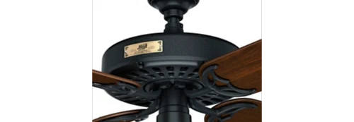 Hunter Fans - Hunter Original 52 Inch Ceiling Fan with Pull Chain-Black Finish - Picture 3 of 4