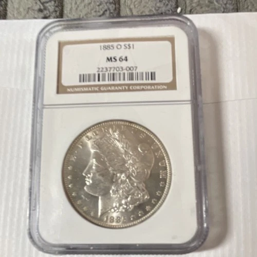1885 Morgan Dollar New Orleans NGC MS 64 Silver $1 Coin