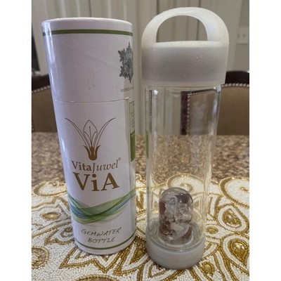 VitaJuwel Via Gemwater Bottle with Natural Gemstones Infusion