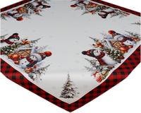Tischdecke 85 X 85 Cm SchneemäNner Weihnachten Tischtuch