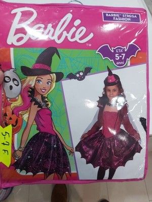 Barbie Hexe Faschingskostüm Kleid 5/7 Jahre Neu 