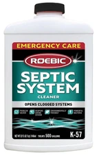 (4 pack)  K-57 Septic System Drain Cleaner, Liquid Septic Tank Pipe Clog Remover