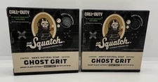 NEW! *2 Pack* Dr. Squatch Ghost Grit CALL of DUTY Limited Edition Includes Code