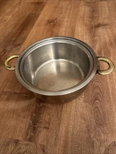 Kuhn Rikon Durotherm Inox 18/10 Stainless Steel Brass Handles