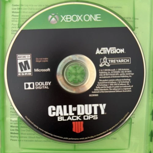 Call of Duty: Black Ops - Standard Microsoft Xbox One 2018 DISC ONLY