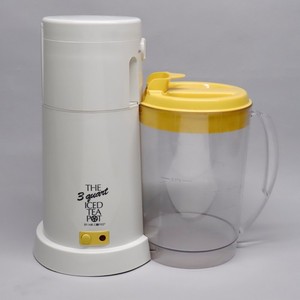 Mr Coffee 3 Quart Iced Tea Pot Maker Model TM3.5 Pitcher Yellow Lid Tested Works