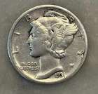 1931-D Mercury Dime - VG - Very Good - 90% Silver