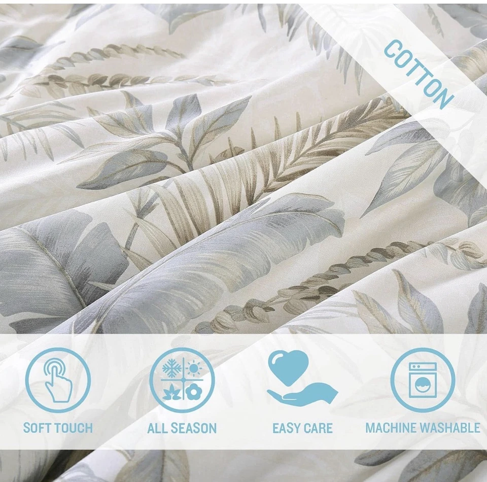 Juego de edredón Tommy Bahama Bakers Bluff azul algodón 3 piezas  Foto 3 de 4