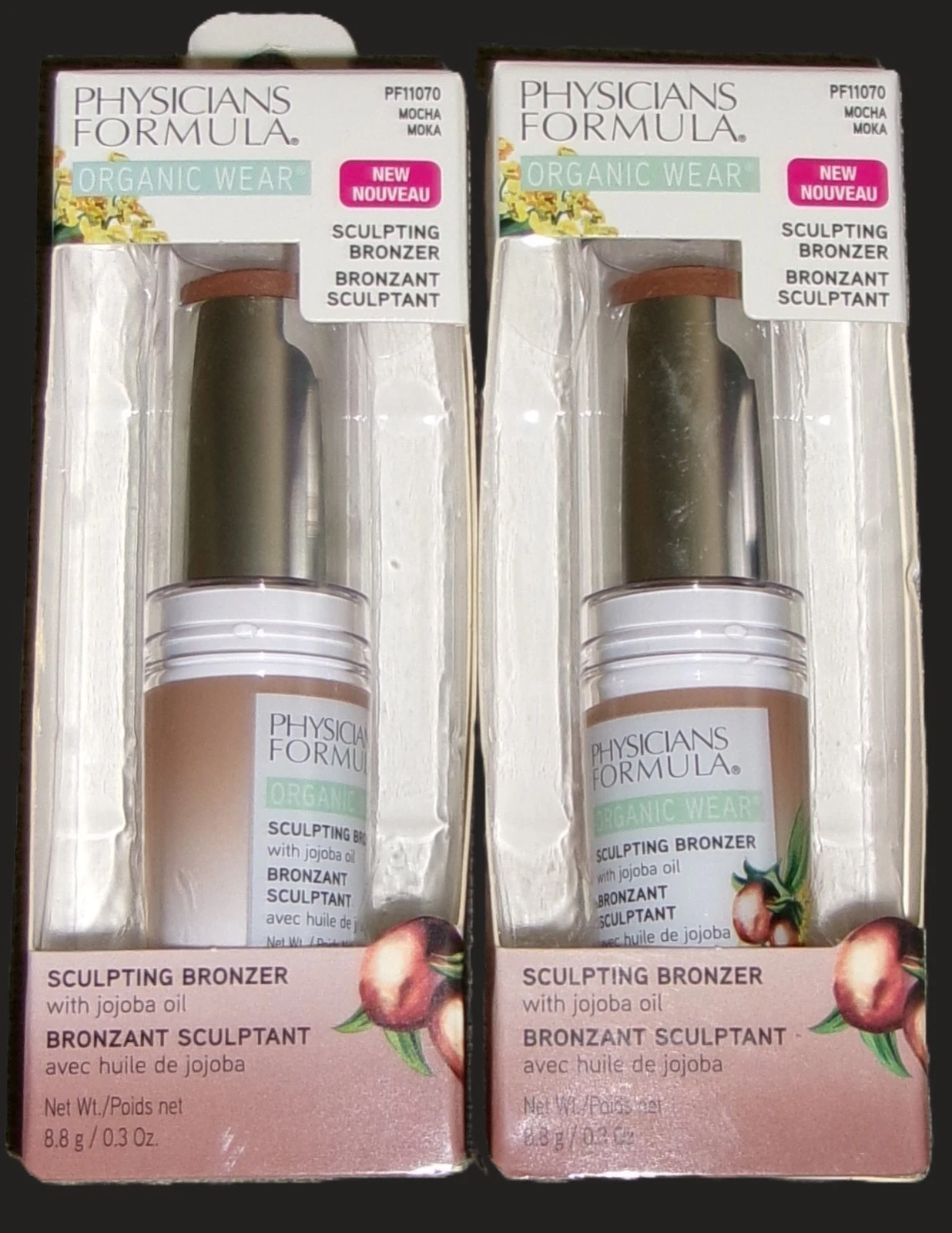 Physicians Formula Organic Wear Sculpting Bronzer MOCHA (PF11070) Lot of 2 NEW