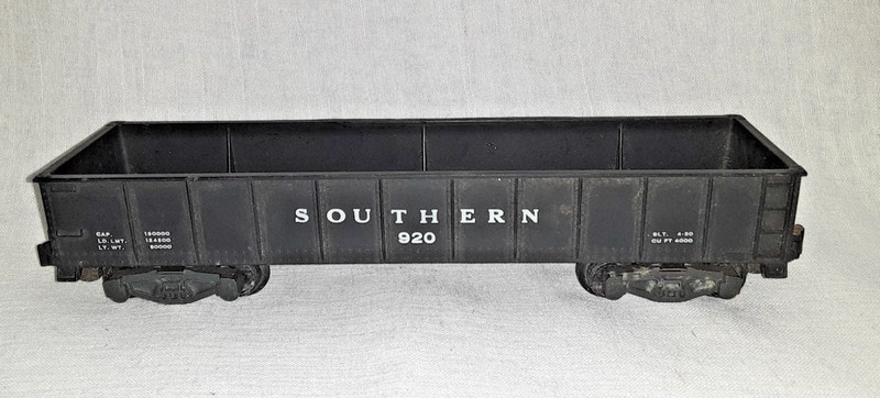 Vintage AMERICAN FLYER No. 920 SOUTHERN GONDOLA with Knuckle Couplers