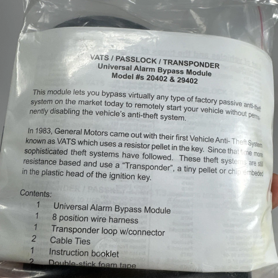 Directed 20402 Passlock 1 29402 VATS Bypass Module Universal Alarm Bypass Module - Image 3 of 3
