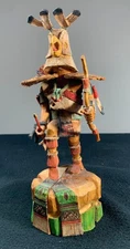 Hopi Indian Owl Kachina - by Jerome - 12" - 2002 - ABSOLUTLEY SPECTACULAR!!!  -