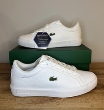 Lacoste Powercourt Women’s Leather White Trainers Size UK 3.5 Brand New In Box ✨