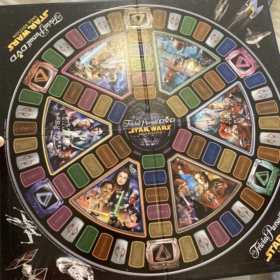 DVD Star Wars Trivial Pursuit Star Wars Saga Edition Completo 2005 Foto 3 de 4