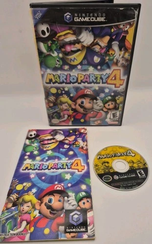 Mario Party 4 (Nintendo GameCube, 2002) CIB Complete Tested