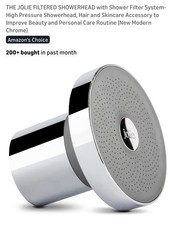 Jolie Filtered Showerhead High Pressure Healthier Hair Skin, New Open Box