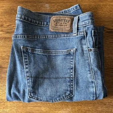 Levi Strauss Signature Jeans Mens 36x34 Regular Fit Straight Leg Vintage