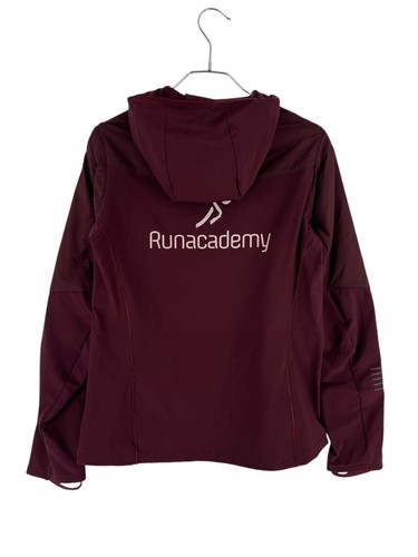 Salomon Burgundy Hooded Jacket Coat Women Size M - Picture 2 of 9