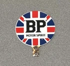 VINTAGE BP BRITISH PETROLEUM PLATE TOPPER PORCELAIN SIGN CAR GAS OIL TRUCK