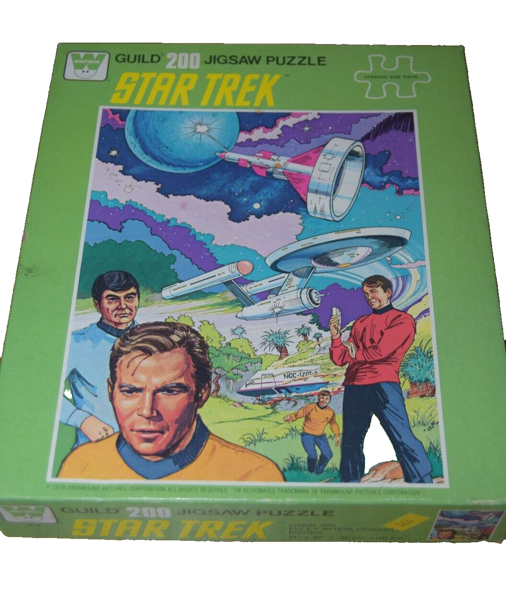 Vintage Whitman Original Star Trek Jigsaw Puzzle Over 200 pieces