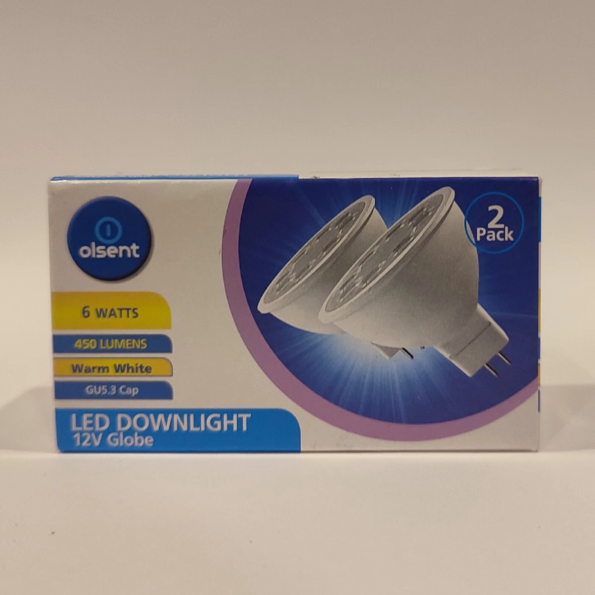 Olsent LED Downlight 12V Globe Warm White 450 Lumens 2 Pack eBay