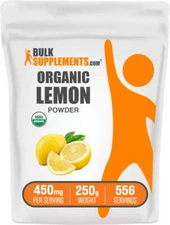 BulkSupplements Organic Lemon Powder - Boost your Health with Vitamin C