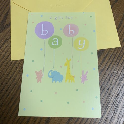 Newborn A Gift For Baby Congratulations Love 5"x7" Hallmark Greeting Card - Picture 1 of 8
