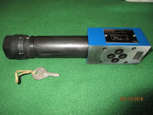 NUOVA VALVOLA REGOLAZIONE PRESSIONE IDRAULICA REXROTH BOSCH ZDR6DP3-43/75YM (R900410865) - Foto 1 di 7