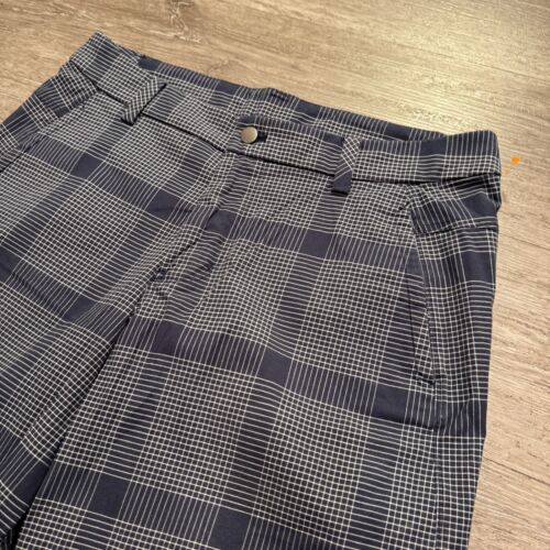 Lululemon Shorts Mens 36 Blue Plaid Stretch ABC Windowpane 11" Chino Performance - Picture 2 of 12