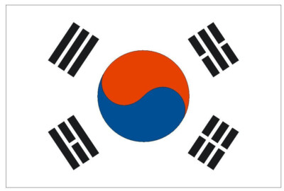 South  Korea International Flag Sticker Decal F473