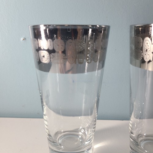 Vintage Tumbler Glasses Temporama mid century 1950’s Atomic Canonsburg Set of 4 - Picture 9 of 10