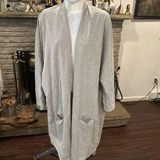 DONNI Striped Cardigan Osfa Rib Sweater Coat NWT NEW! One Size Fits All