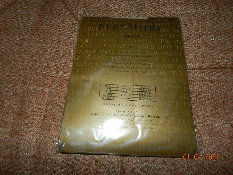 Berkshire Trend Lace Garter Thigh-Hi Nude Stockings Size A-B - Image 2 of 2