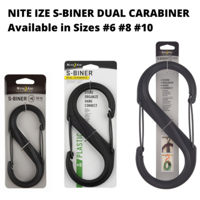 NITE IZE INNOVATION S-BINER DUAL KARABINER SCHWARZ GRÖSSEN #6 #8 #10