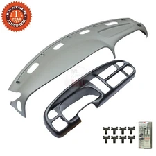 Mist Grey Molded Dash Bezel Cover Overlay For 1998-2001 Dodge Ram 1500 2500 3500