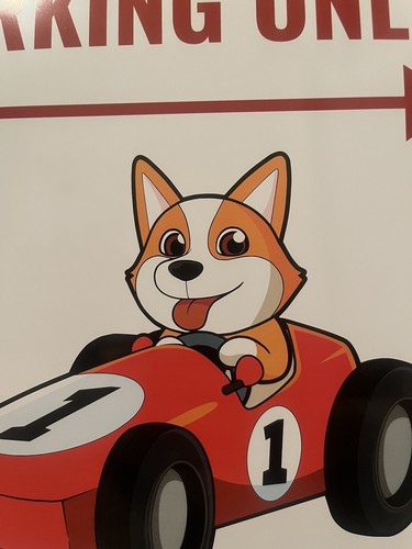 METAL SIGN CORGI PARKING ONLY..VIOLATORS WILL BE PAWED AT 9”X14” Dog Art Funny - Picture 3 of 5