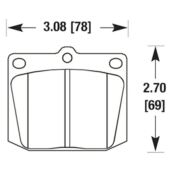Pastillas de freno delanteras Hawk High Performance Street HPS compuestas para Toyota Corolla 75 Foto 3 de 3