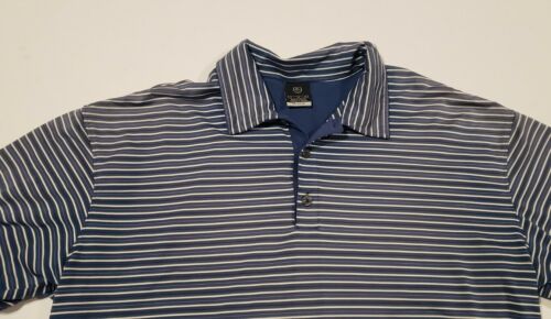 Men's Nike Golf Dri Fit UV Protection Striped Short Sleeve Polo Shirt Size XL - Picture 3 of 10