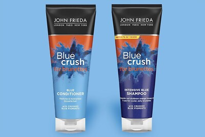 John Frieda Blue Crush for Brunettes Blue Shampoo & Conditioner Set 8.3 oz