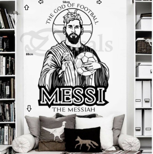 Messi Football Star Barcelona Quote Wall Stickers Art Room Removable Decals DIY - 第 1/7 張圖片