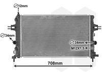 VAN Wezel 37002363 KüHler, MotorküHlung FüR Opel