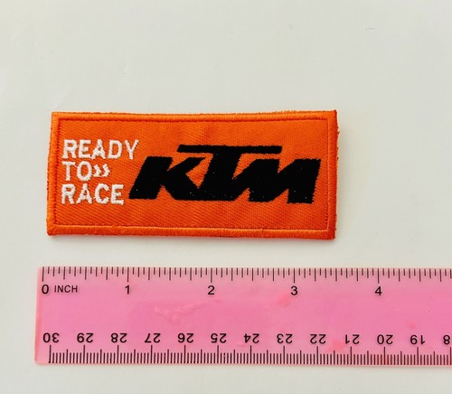 KTM Racing Iron On Badge Patch Embroidered Ready To Race