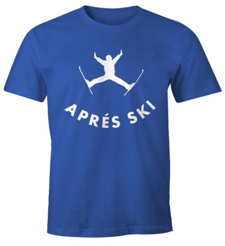 Męska koszulka Apres Ski Jump Piwo Zabawna koszulka Moonworks® - Zdjęcie 1 z 8