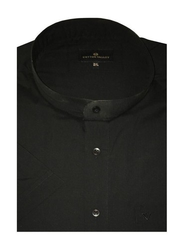 Cotton Valley Polialgodón Cuello Mao Manga Corta Camisas (14275) 2XLA 8XL - Imagen 7 de 17